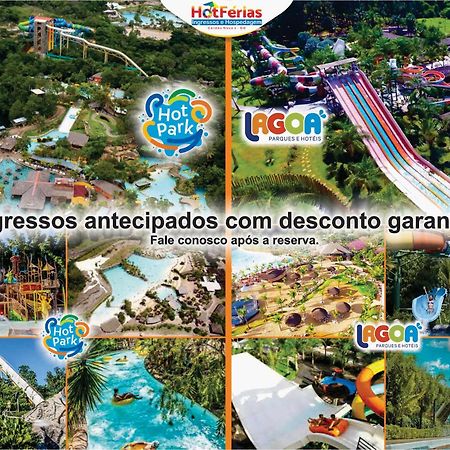 Flat Paradise, Piscinas Termais, Proximo Ao Centro - Hotferias Caldas Novas Exteriör bild