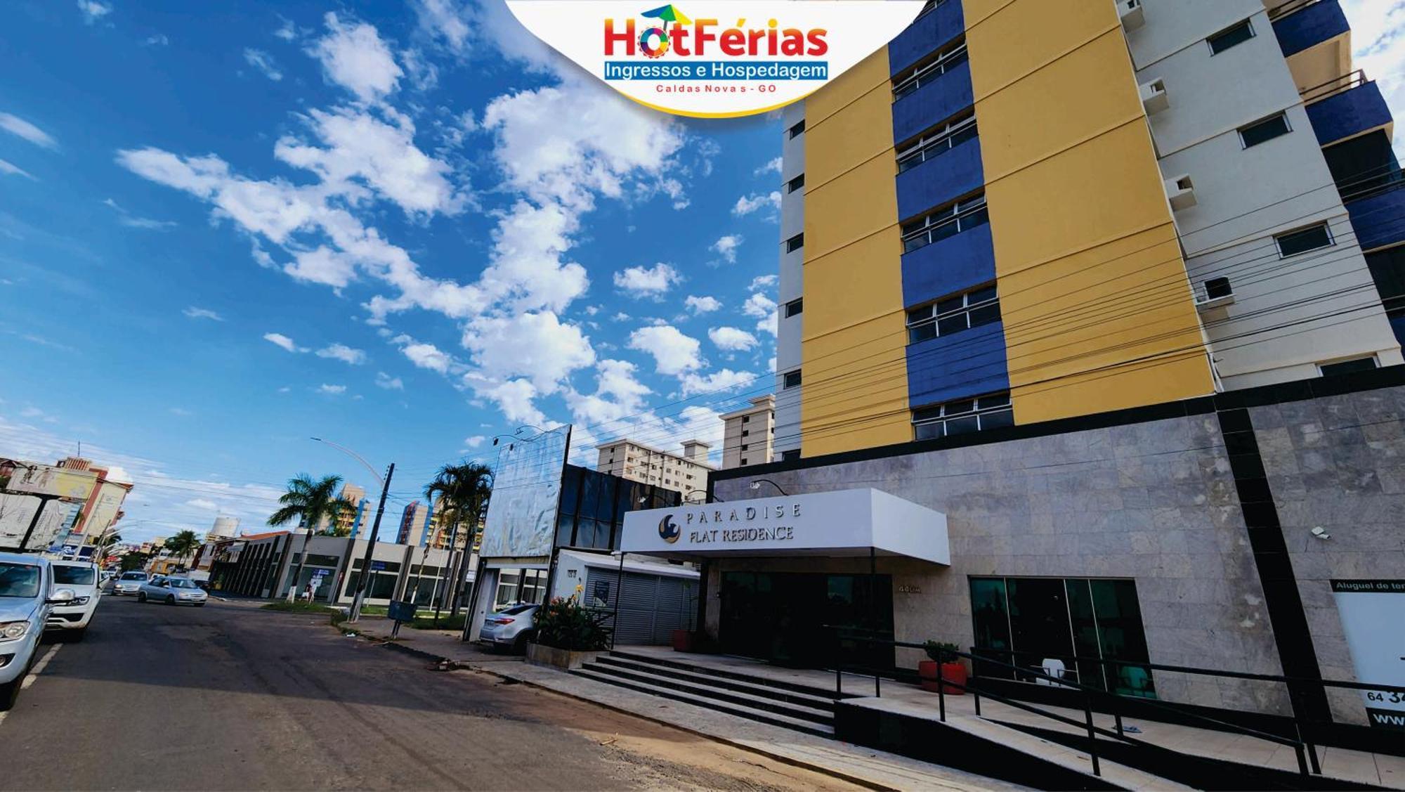 Flat Paradise, Piscinas Termais, Proximo Ao Centro - Hotferias Caldas Novas Exteriör bild