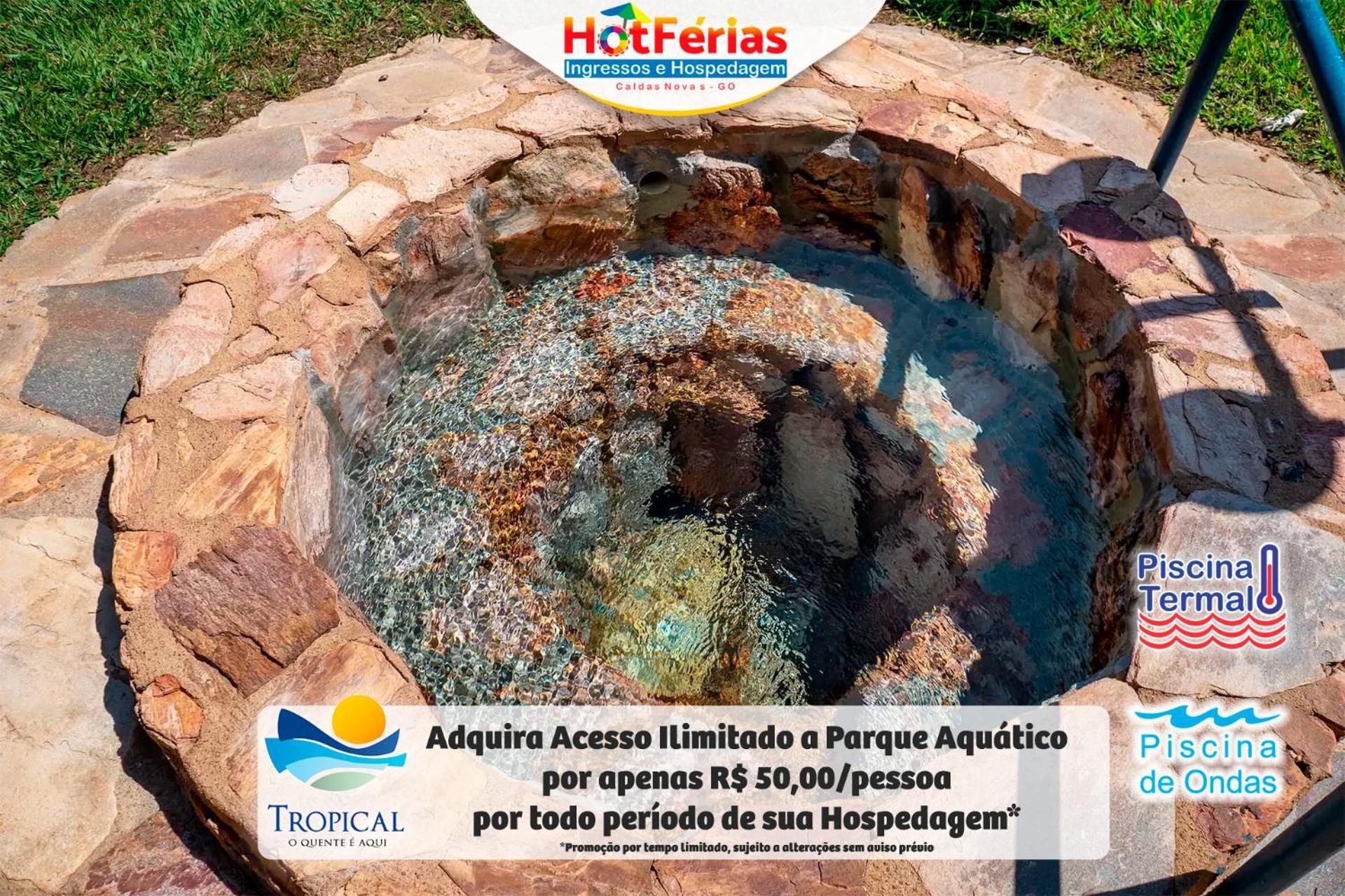 Flat Paradise, Piscinas Termais, Proximo Ao Centro - Hotferias Caldas Novas Exteriör bild